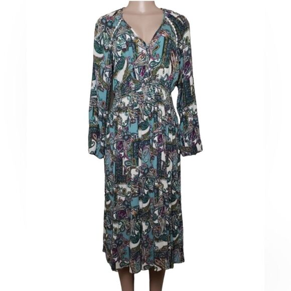 NWT Kate and Sam Paisley dress size XL - Picture 1 of 9